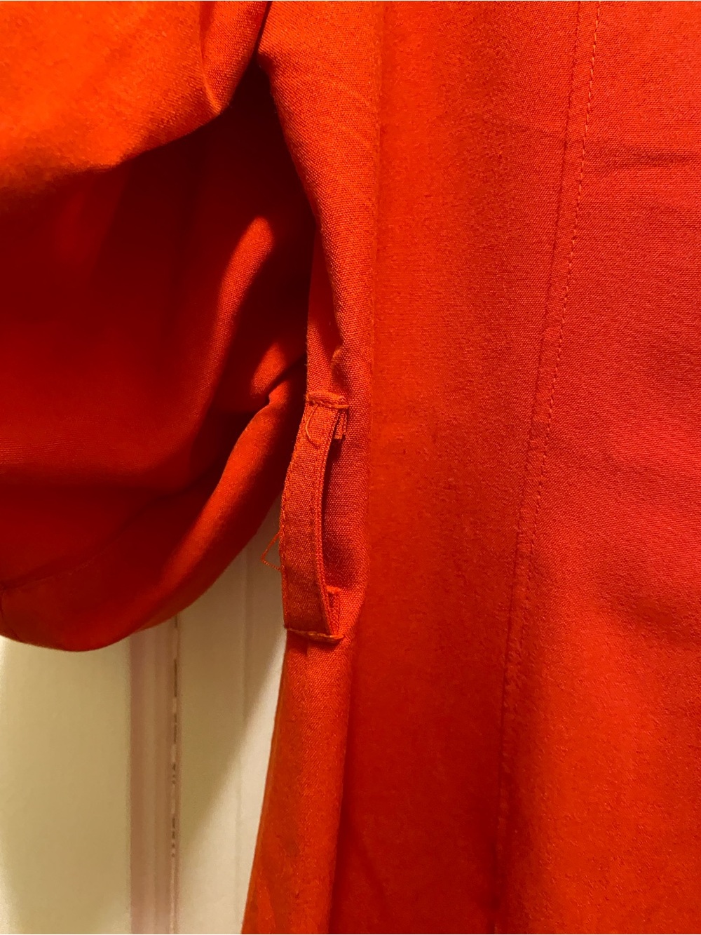 Sharagano Women's Bright Orange Utility Zip-Front Jacket Dress - Picture 6 of 16